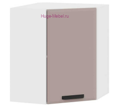 Угловой кухонный шкаф верхний 550 Призма (мокко супермат)