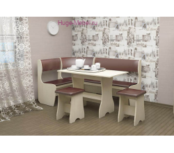 Кухонный уголок "Андрей-2 дуб/шоколад"