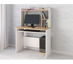 Стол компьютерный "Грета-2 крафт/белый"