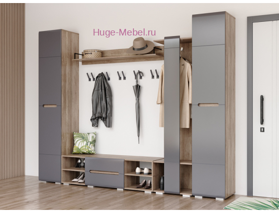 Прихожая "Наоми" графит