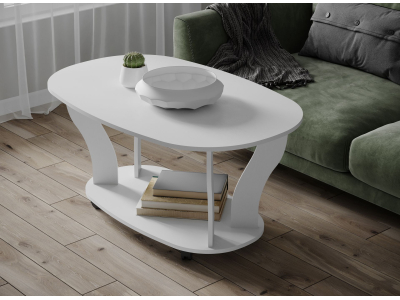 Стол журнальный "Консул-3 белый"
