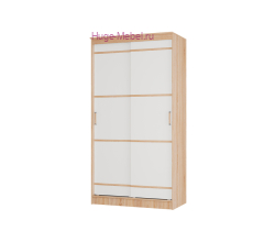 Шкаф купе "Сакура 114 см" белый