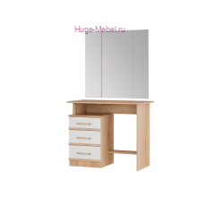 Косметический стол с зеркалом "Сакура" белый