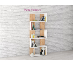 Стеллаж "Ромео-1 крафт/белый"