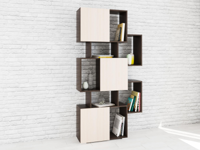 Стеллаж Ромео-9 венге/дуб