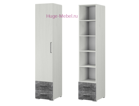 Пенал с ящиками "Теана" мрамор дарк