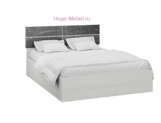 Двуспальная кровать "Теана" мрамор дарк