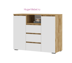 Комод "Хелен КМ 01" белый+крафт