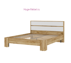 Кровать 160х200 "Хелен КР 03" белый+крафт