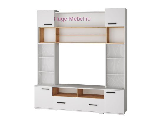 Стенка "Оскар-18 ОГЦС-1 белый +крафт"