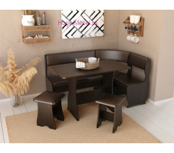 Кухонный уголок "Андрей-2 венге/шоколад"