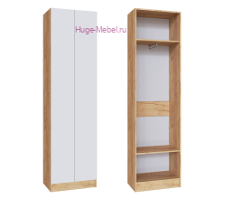 Шкаф платяной "Руэлла" белый +дуб крафт