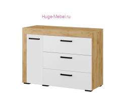Комод "Адель" белый +крафт