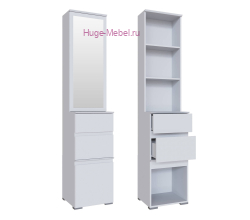 Тумба с ящиками для прихожей "Плейона" белая