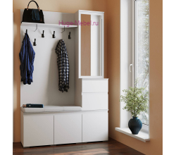 Прихожая "Плейона" белая