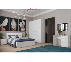 Комплект мебели в спальню "Плейона" белый