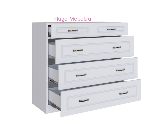 Спальня Апполия Комод с 5 ящиками (фасад)