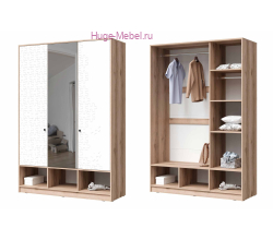 Шкаф 3-створчатый с зеркалом "Киви" ШК-03