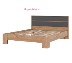 Кровать 160х200 "Хелен КР 03" графит+крафт