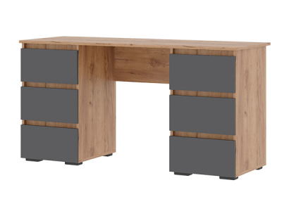 Письменный стол "Хелен ПС 02" графит+крафт Письменный стол "Хелен ПС 02" графит+крафт