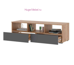 ТВ тумба "Хелен ТБ 02" графит+крафт