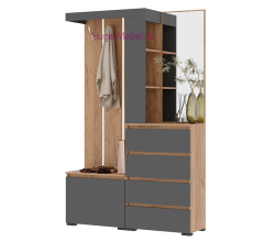 Прихожая "Хелен" крафт+графит