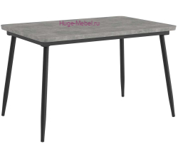 Стол 120х80 "Детройт" Ателье светлое ЛДСП (подстолье конус черное)