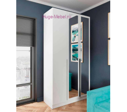 Шкаф "Мадрид" 1,2 м с зеркалом белый