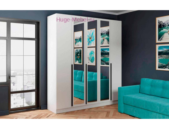 Шкаф платяной "Мадрид" 2 м белый