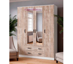 Шкаф с ящиками "Лагуна-016" дуб юкон