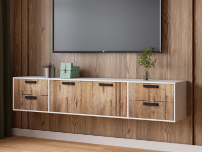 Тумба ТВ 2.2 метра "Парус-12 дуб канадский" Тумба ТВ 2.2 метра "Парус-12 дуб канадский"