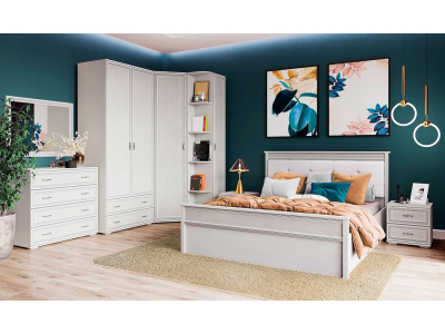 Спальня с угловым шкафом "Ливорно К1" анкор