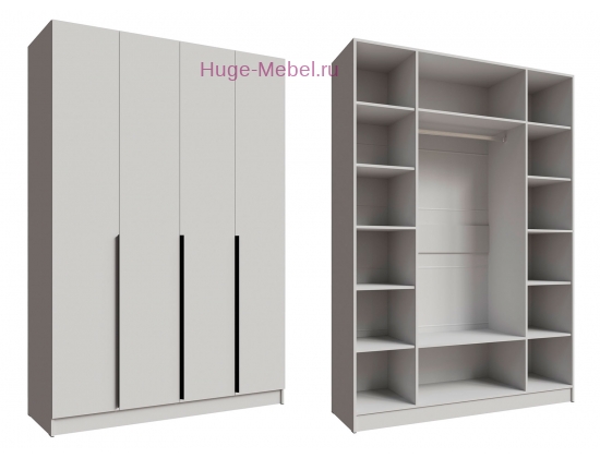 Шкаф "Мадрид" 1,6 м без зеркала белый