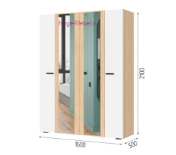 Шкаф 4-х створчатый "Санса ШК 04"