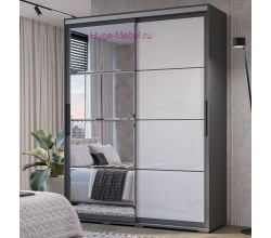 Шкаф-купе 1.6 метра "Крафт-6" графит