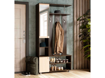 Прихожая "Эконом" венге/дуб молочный Прихожая "Эконом" венге/дуб молочный