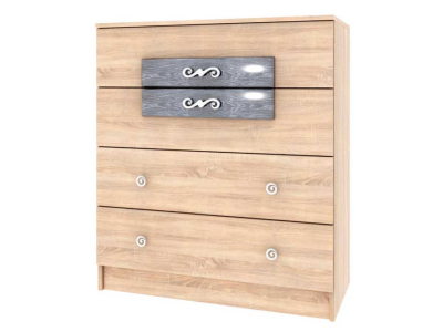 Комод "Мадлен" сонома/дуб шале серебро Комод "Мадлен" сонома/дуб шале серебро