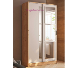 Шкаф-купе 120 см "Стиль-2" кашемир +дуб крафт