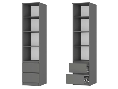 Пенал с открытыми полками "Симпл ПН-18" графит Пенал с открытыми полками "Симпл ПН-18" графит