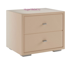 Тумба прикроватная интерьерная велюр бежевый