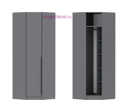 Угловой шкаф "Мадрид" графит (угол скос)