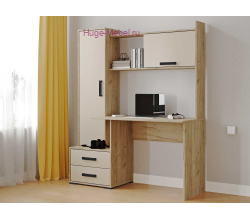 Стол компьютерный "Квартет-9" кашемир/крафт серый