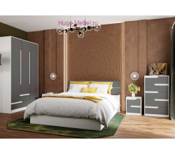 Комплект мебели в спальню "Гавана" графит