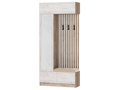 Прихожая "Руэлла" центральная секция дуб крафт