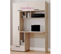 Стол компьютерный "Квартет-11" кашемир/крафт серый