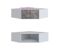 Антресоль Н300 для углового шкафа "Мадрид" ателье (угол скос)