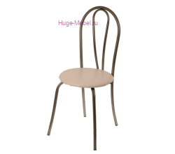 Стул "Венский без кольца" бежевый +медь