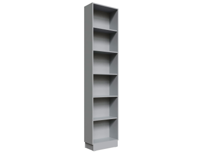 Шкаф торцевой 25 см "Мадрид" серый камень