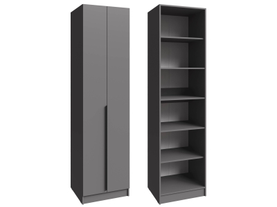 Шкаф 60 см с полками "Мадрид" графит Шкаф 60 см с полками "Мадрид" графит