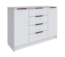 Комод 130 см "Мадрид" белый